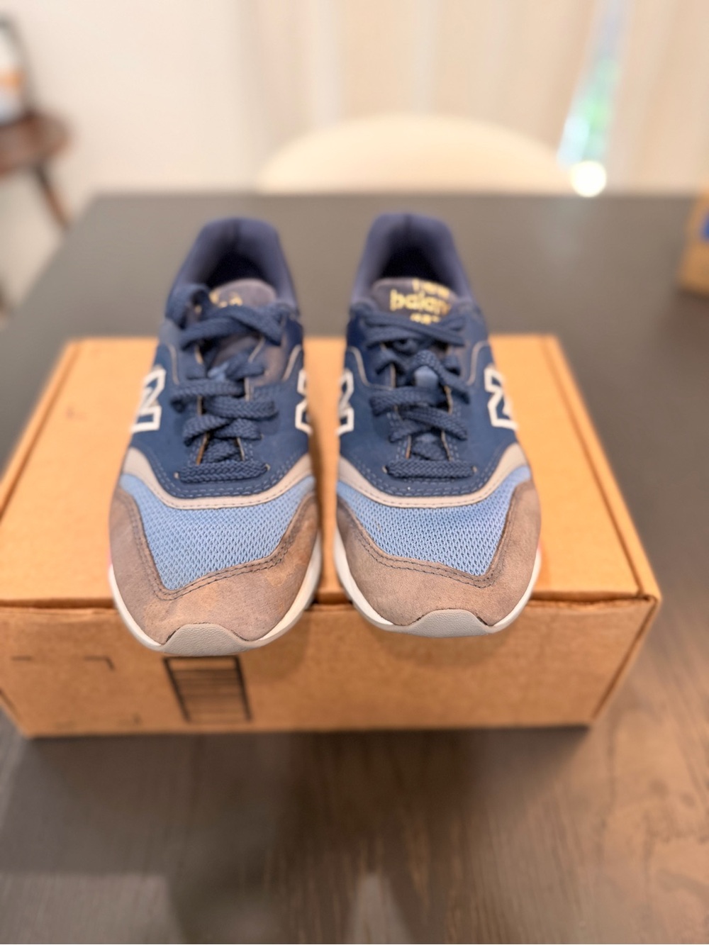 New Balance 997H Shoes Womens Size 7.5 Blue Pink Athletic Sneakers CW997HAM